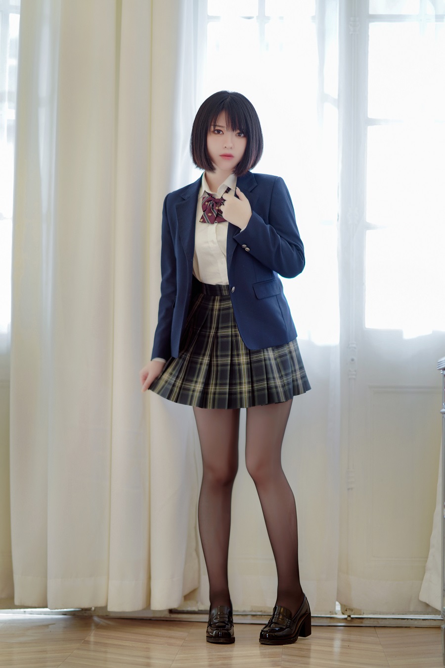 半半子-彼女の制服姿が好き[54P] 小姐姐 预览1图