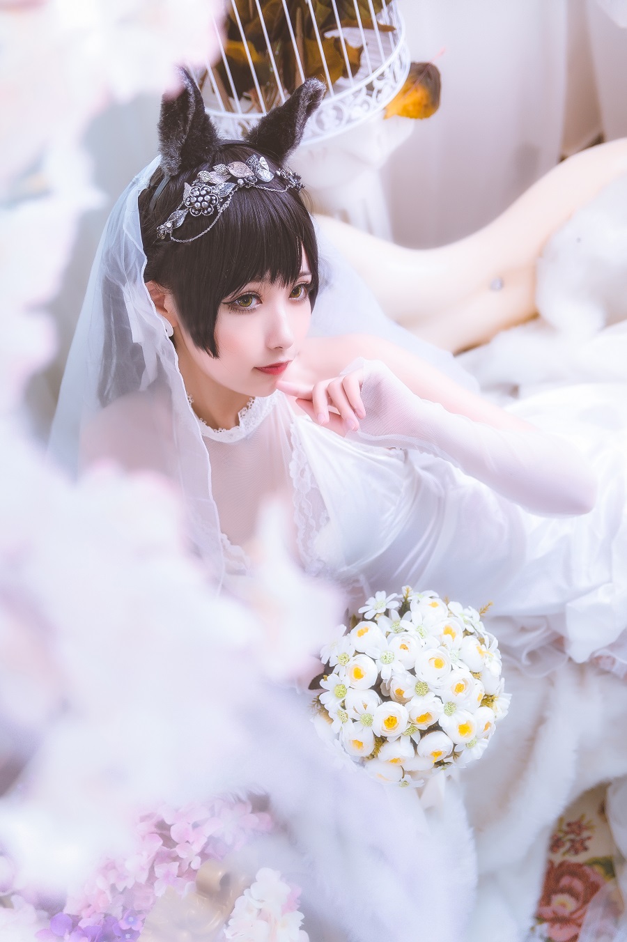 Momoko葵葵-爱宕花嫁[26P] 小姐姐 预览3图