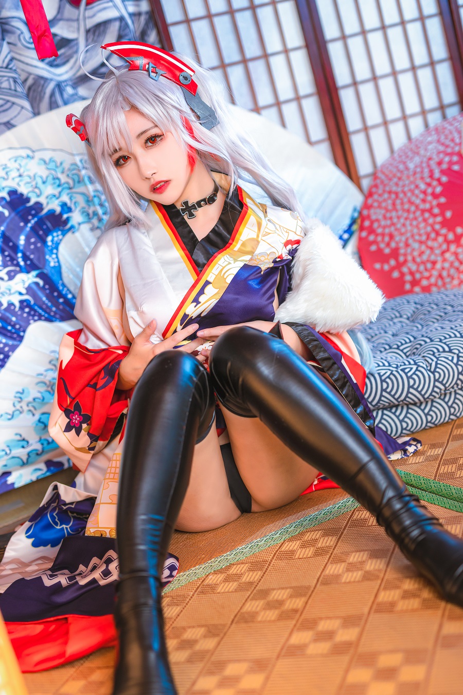 Momoko葵葵-欧根亲王和服[20P] 小姐姐 预览2图