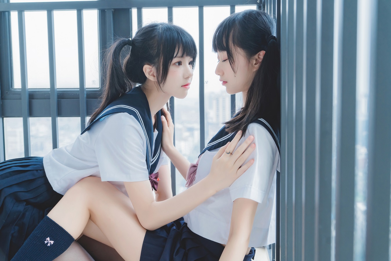 桜桃喵&木绵绵OwO-她(SHE)-她-黑丝制服[37P] 小姐姐 预览3图