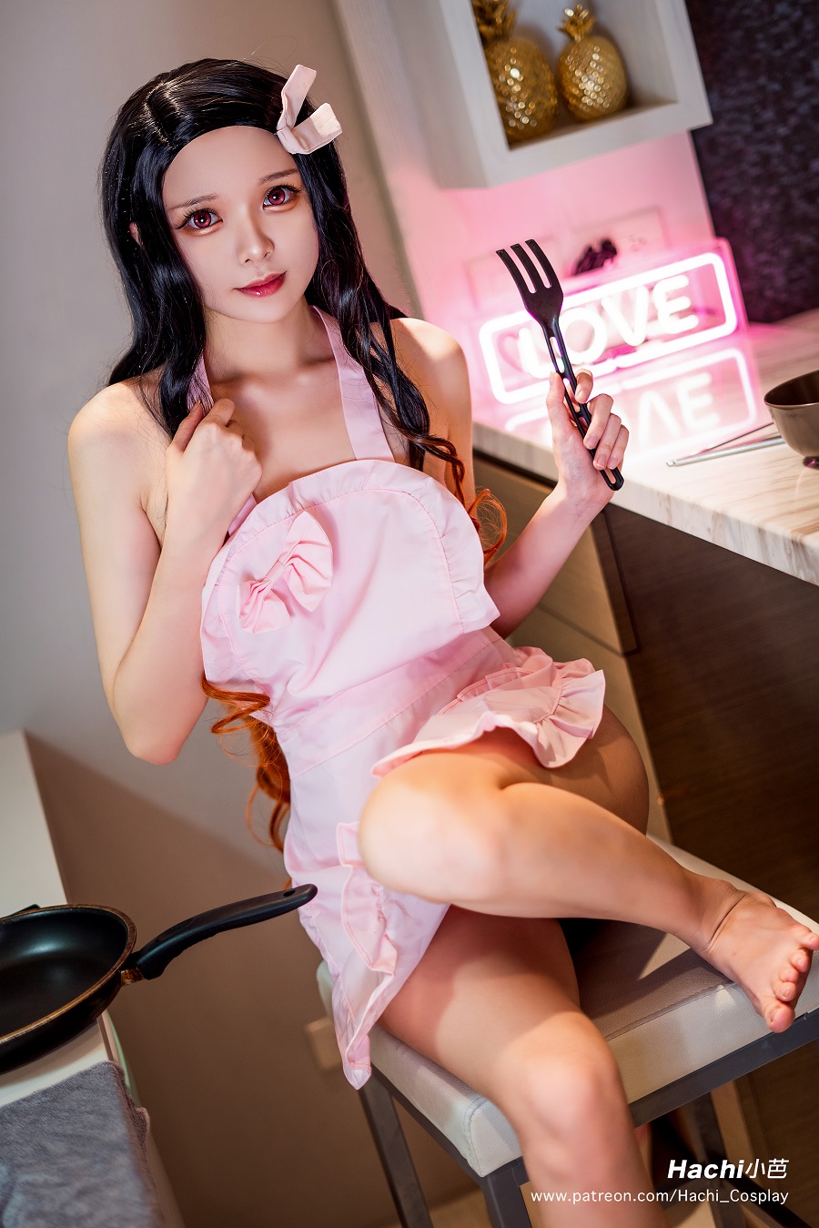 Hachi小芭-Nezuko Apron[22P] 小姐姐 预览2图