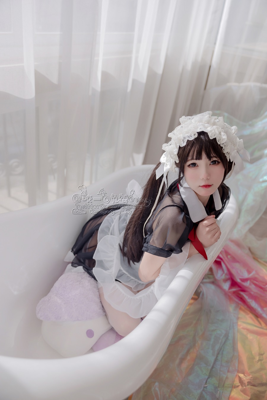 咬一口兔娘-黑白女仆[58P] 小姐姐 预览3图